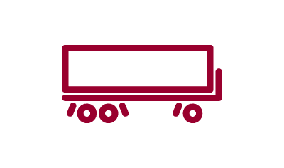 truck trailer icon red